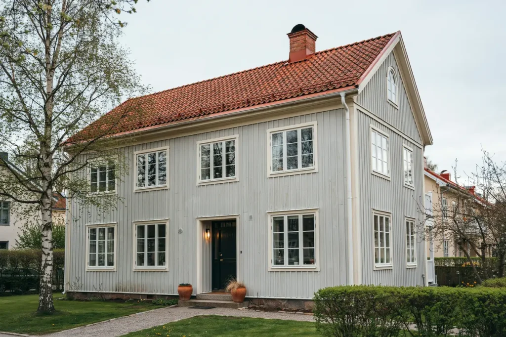 fasadrenovering och f nsterbyte p villa i margretelund